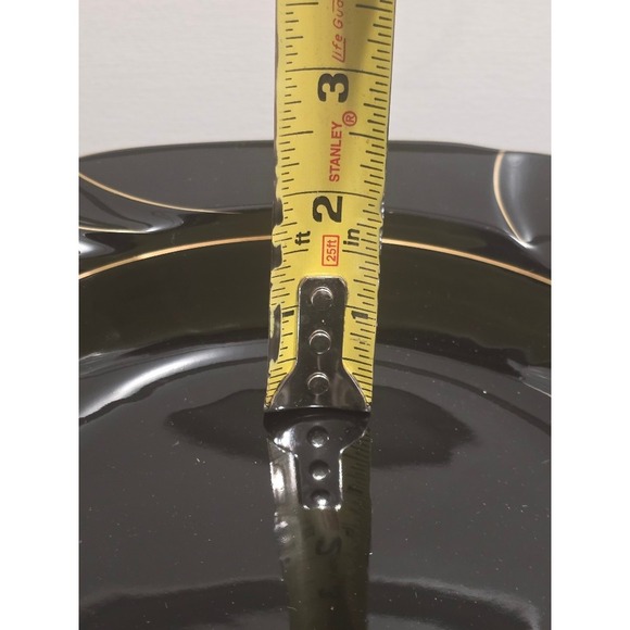 Vtg Ranmaru Wave Golden Black Soup Bowls Set of 4 Gallery Collections Japan - Picture 10 of 11